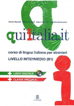 Qui Italia.it Livello Intermedio B1 Podr. + CD