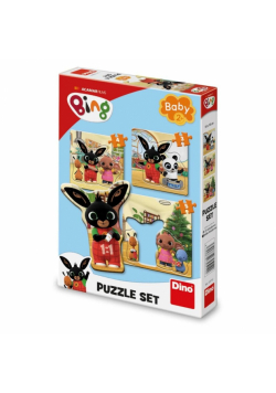 Puzzle Baby 3w1 Królik Bing 3, 4 i 5el