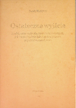 Ostateczne wyjście