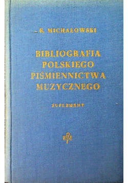 Bibliografia polskiego piśmiennictwa muzycznego Suplement