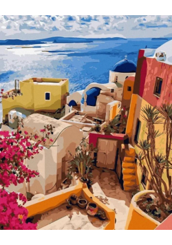 Malowanie po numerach Wyspa Santorini 3