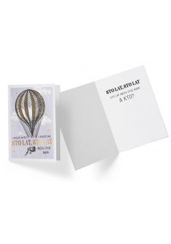 Karnet B6 GS-020 Urodziny balon