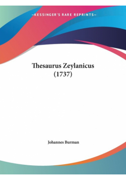 Thesaurus Zeylanicus (1737)