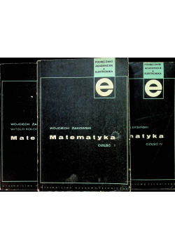 Matematyka część I,II i IV