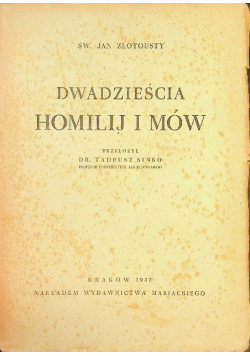 Dwadzieścia homilij i mów 1947 r.