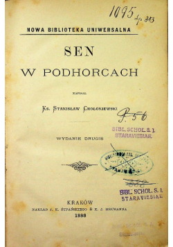 Sen w podhorcach 1888 r.