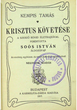 Krisztus Kovetese 1917 r