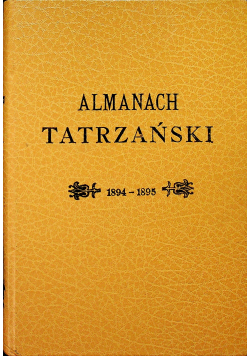 Almanach Tatrzański reprint z  194 r