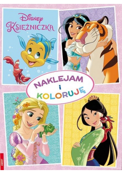 Disney Księżniczka. Naklejam i koloruję