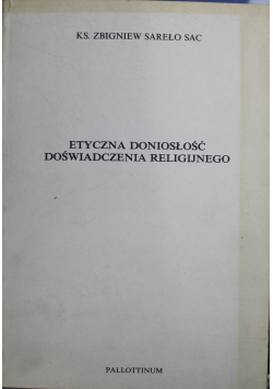 Etyczna doniosłość doświadczenia religijnego