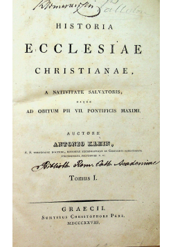 Historia Ecclesiae Christianae 1828 r