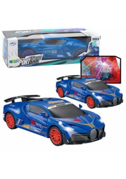 Auto sportowe czujnik przeszkód niebieskie