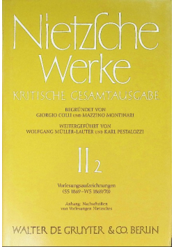 Kritische Gesamtausgabe II
