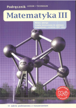 Matematyka z plusem 3 Podręcznik Liceum, technikum