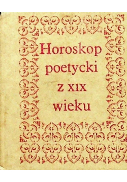 Horoskop poetycki z XIX wieku