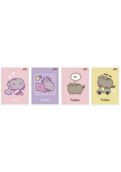 Zeszyt A5/60K kratka laminowany Pusheen (10szt)