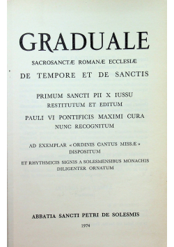 Graduale Romanum