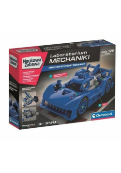 Laboratorium mechaniki samochód wyścigowy Endurance niebieski 50255