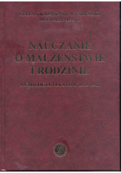 Nauczanie o małżeństwie i rodzinie