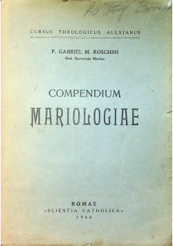 Compendium mariologiae 1946r