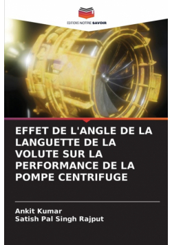 Effet De L'angle De La Languette De La Volute Sur La Performance De La Pompe Centrifuge
