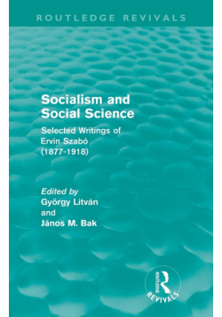 Socialism and Social Science (Routledge Revivals)