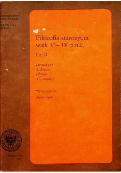 Filozofia starożytna