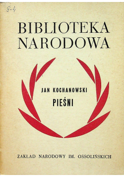 Kochanowski Pieśni
