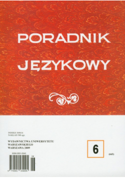 Poradnik językowy 6/2009