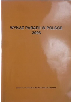 Wykaz parafii w Polsce 2003 plus CD