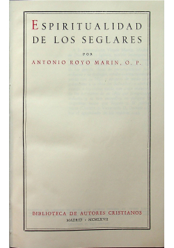 Espiritualidas de los seglares