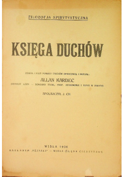 Księga duchów  1936 r.