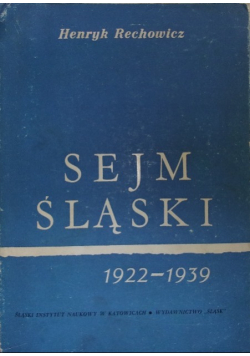 Sejm Śląski 1922 - 1939