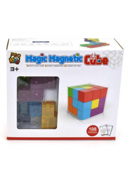 Klocki magnetyczne Kostka 54 elementy