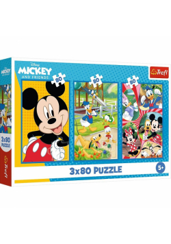 34887 "3x80 - Ekipa Myszki Miki" / Disney Mickey Mouse and Friends FSC Mix 70%
