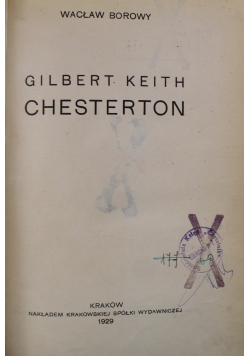 Gilbert Keith Chesterton 1929 r.