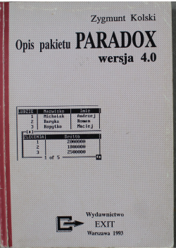 Opis pakietu paradox wersja 4.0