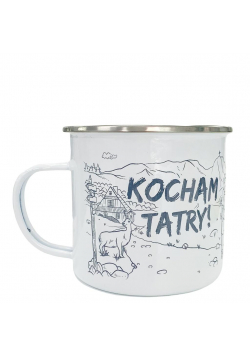 Kubek emaliowany - Kocham Tatry!