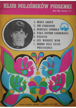 Klub miłośników piosenki Rok 1969 Zeszyt 1