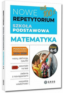 Matematyka Nowe Repetytorium - szkoła podstawowa., kl. 4-6 - 2024-2026