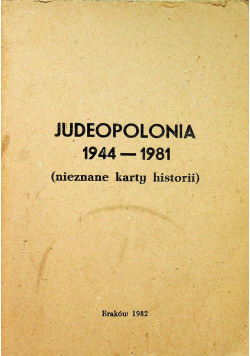 Judeopolonia Nieznane karty historii  1944-1981