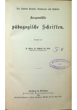 Ausgewahlte padagogische schriften 1901 r