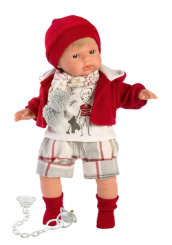 Lalka 38555 Sasha płacząca czerwona 38cm
