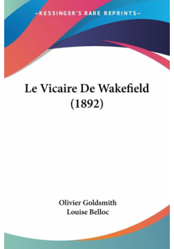 Le Vicaire De Wakefield (1892)