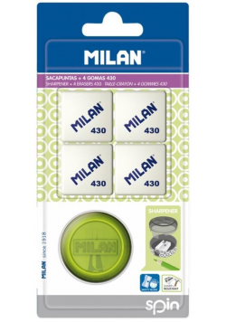 Temperówka Spin + 4 gumki 430 MILAN