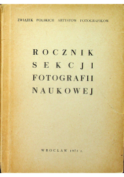 Rocznik sekcji fotografii naukowej