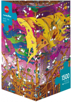 Puzzle 1500 Uratujmy statek(Puzzle+plakat)