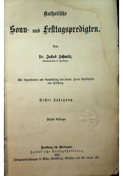 Sonn und iesttagspredigten 1899 r