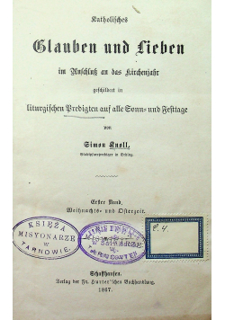 Glauben und Lieben 1867 r