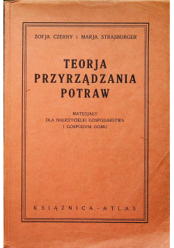 Teorja przyrządzania potraw 1936 r